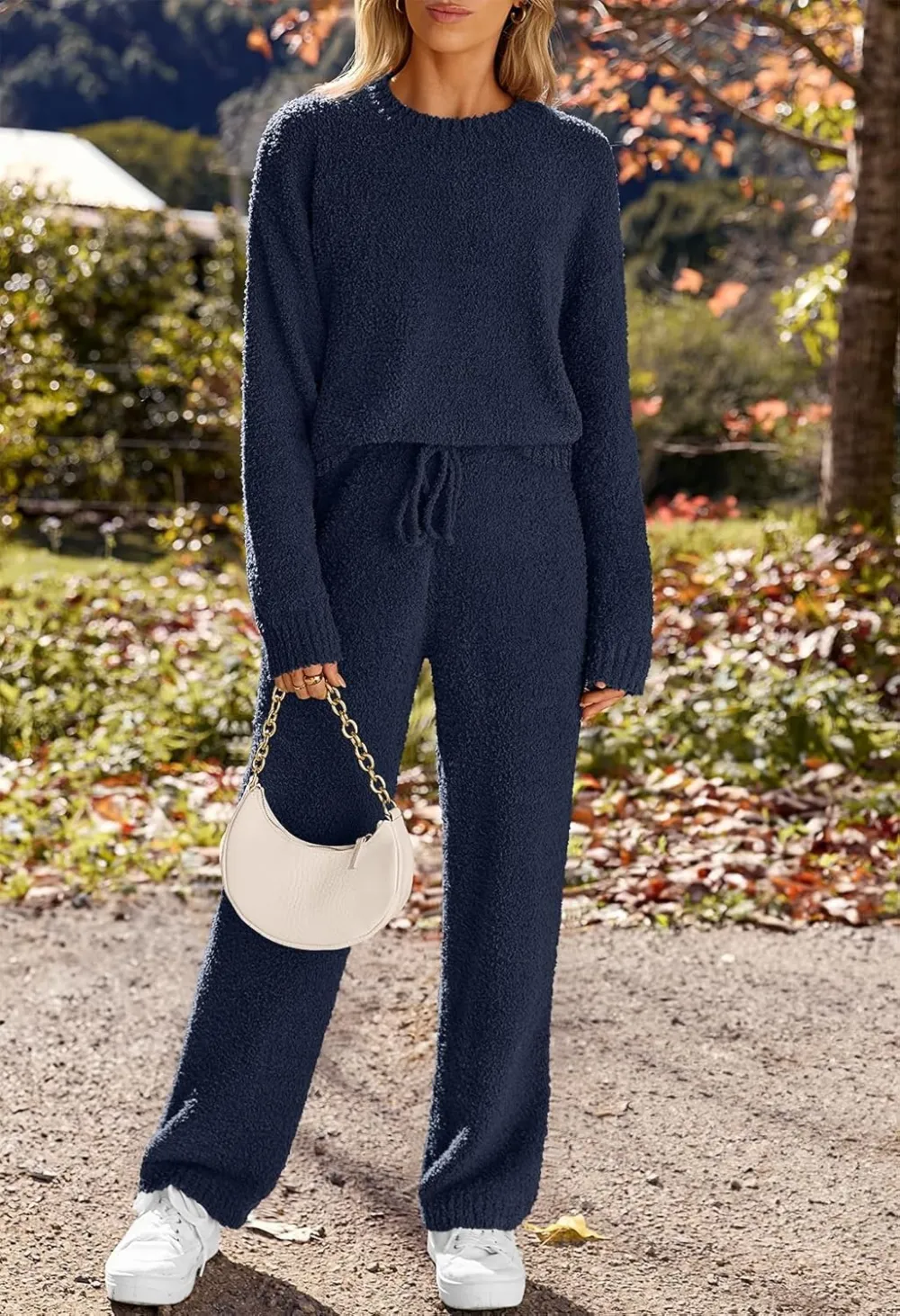 Womens Pajama Sets 2025 Fall Lounge Sweater Set