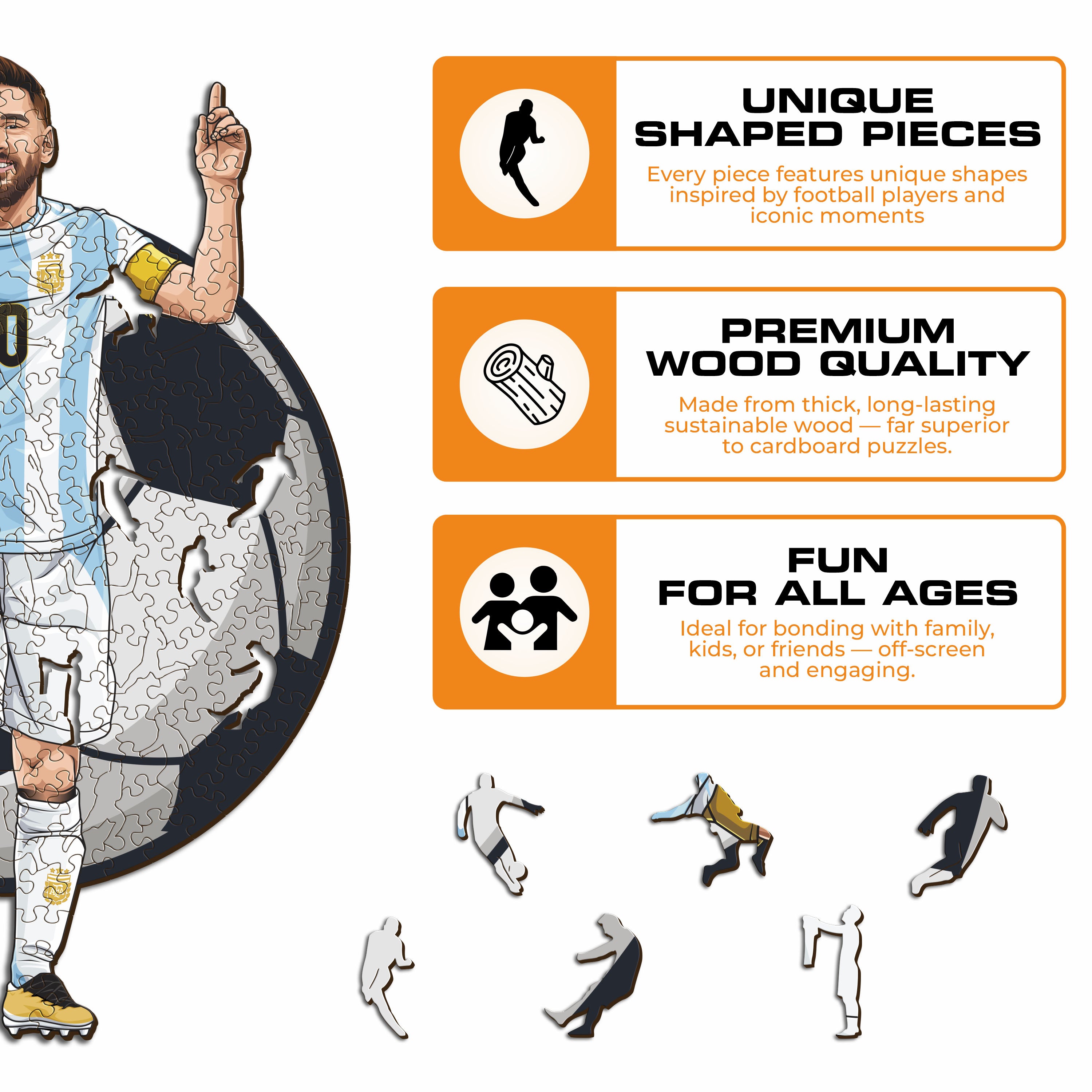 Lionel Messi - Wooden Puzzle