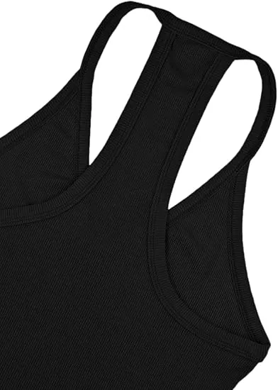 V Neck Racer Back Tank Top