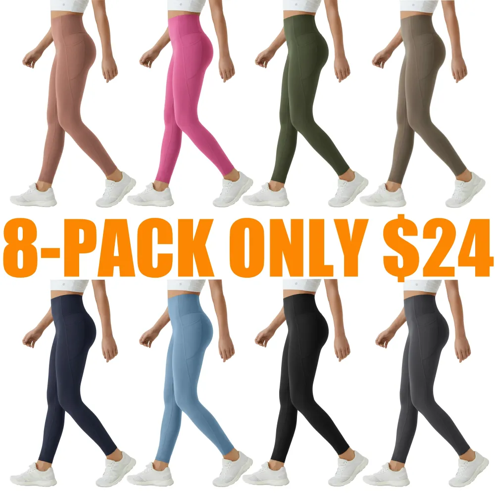 Women's High-Waist Shapewear Leggings With Pockets