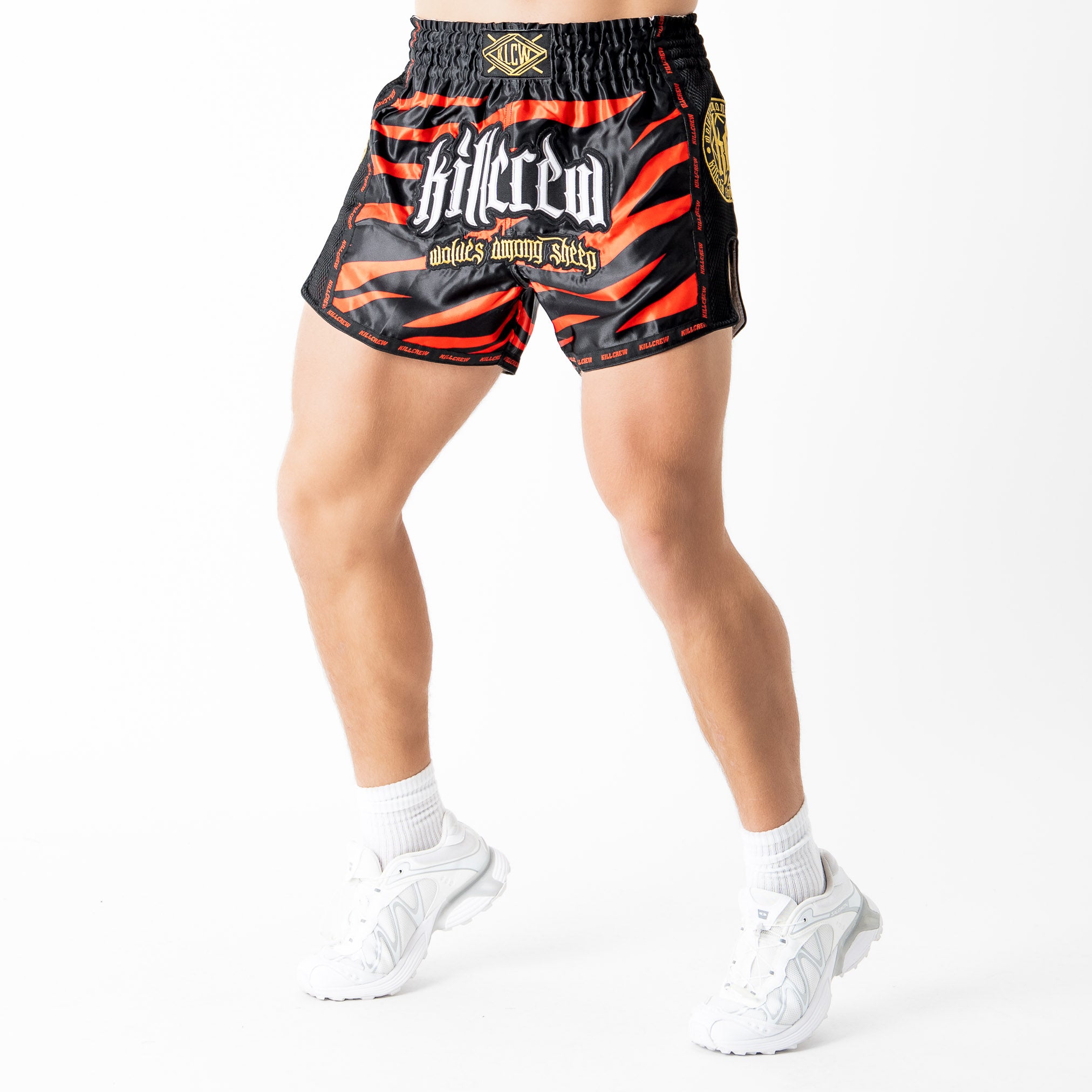 MUAY THAI FIGHT SHORTS -  TIGER ORANGE