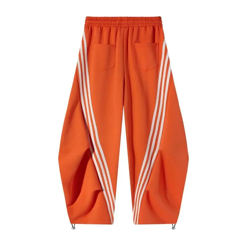 Flooo Loose Wide Leg Striped Track Pants