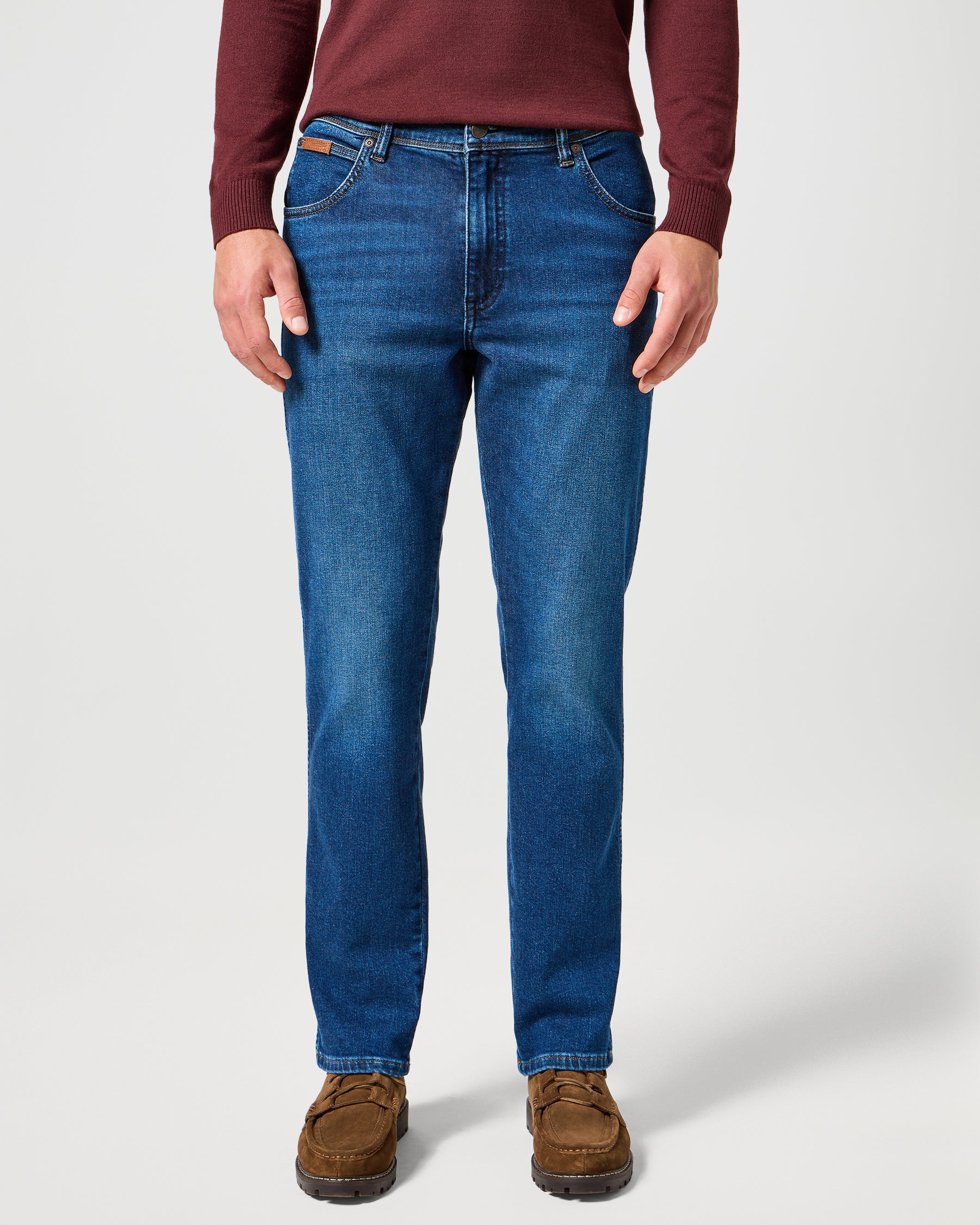 Texas SLIM '365 Warm' Brushed Mens Jeans - Dark Trails
