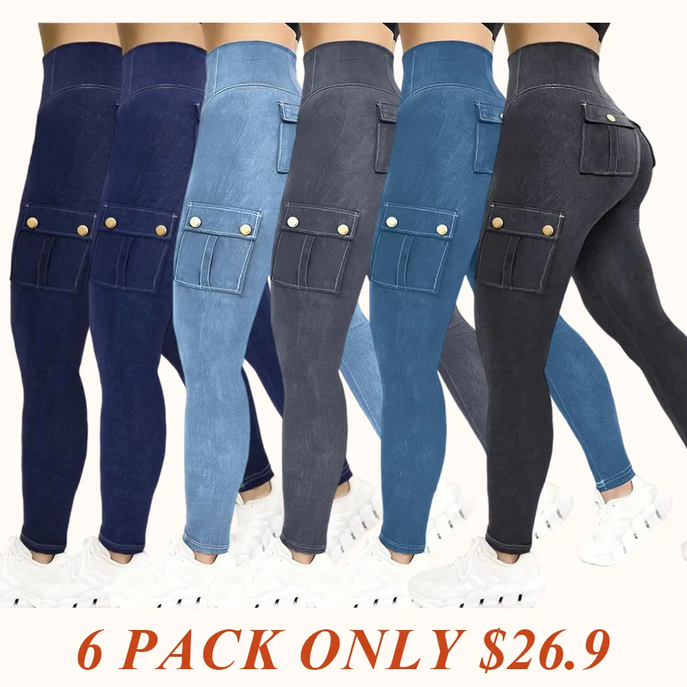 Women's Printed High-Waisted Skinny Pants