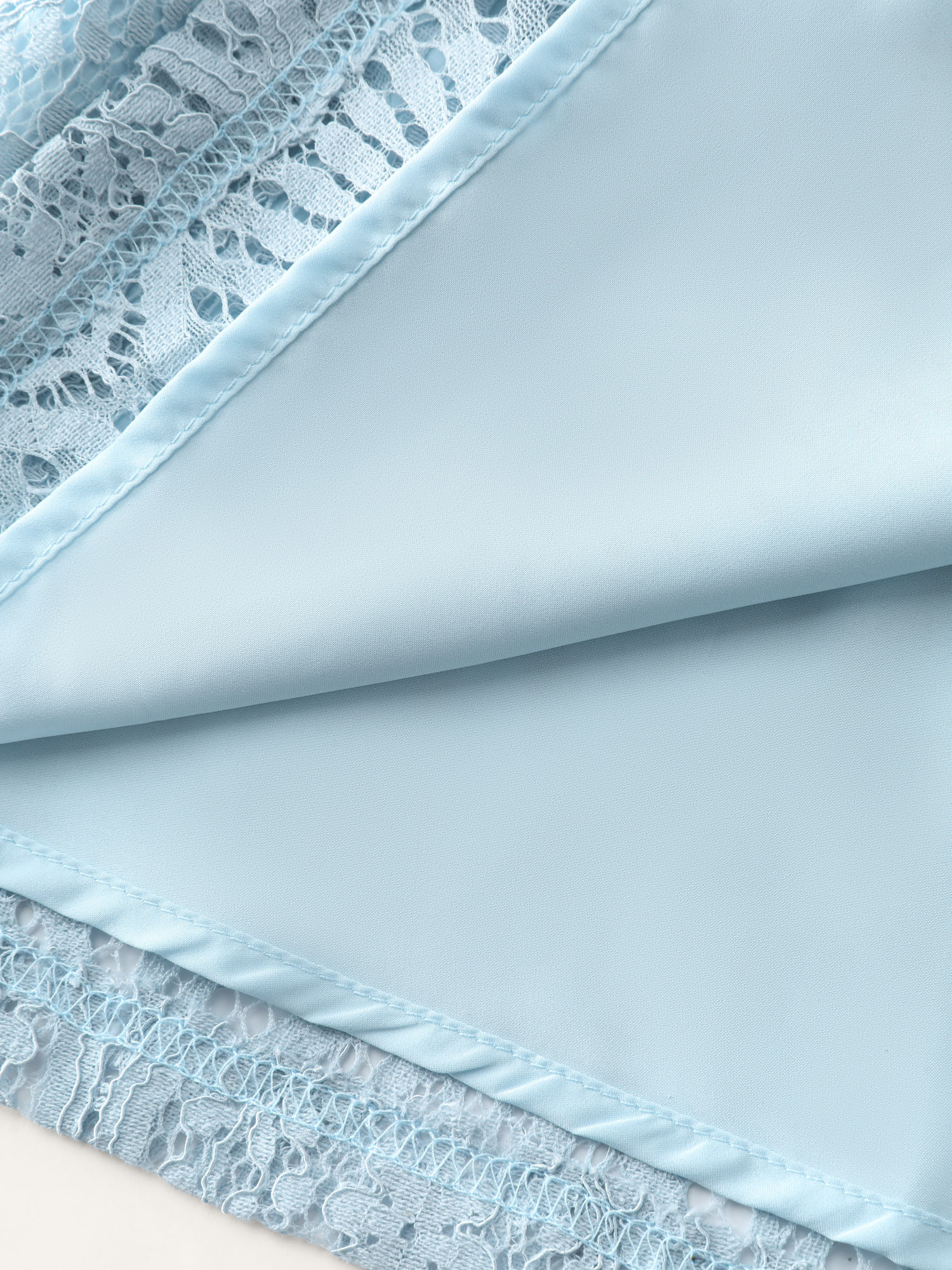 Lace Trim Shirred Button Detail Midi Dress