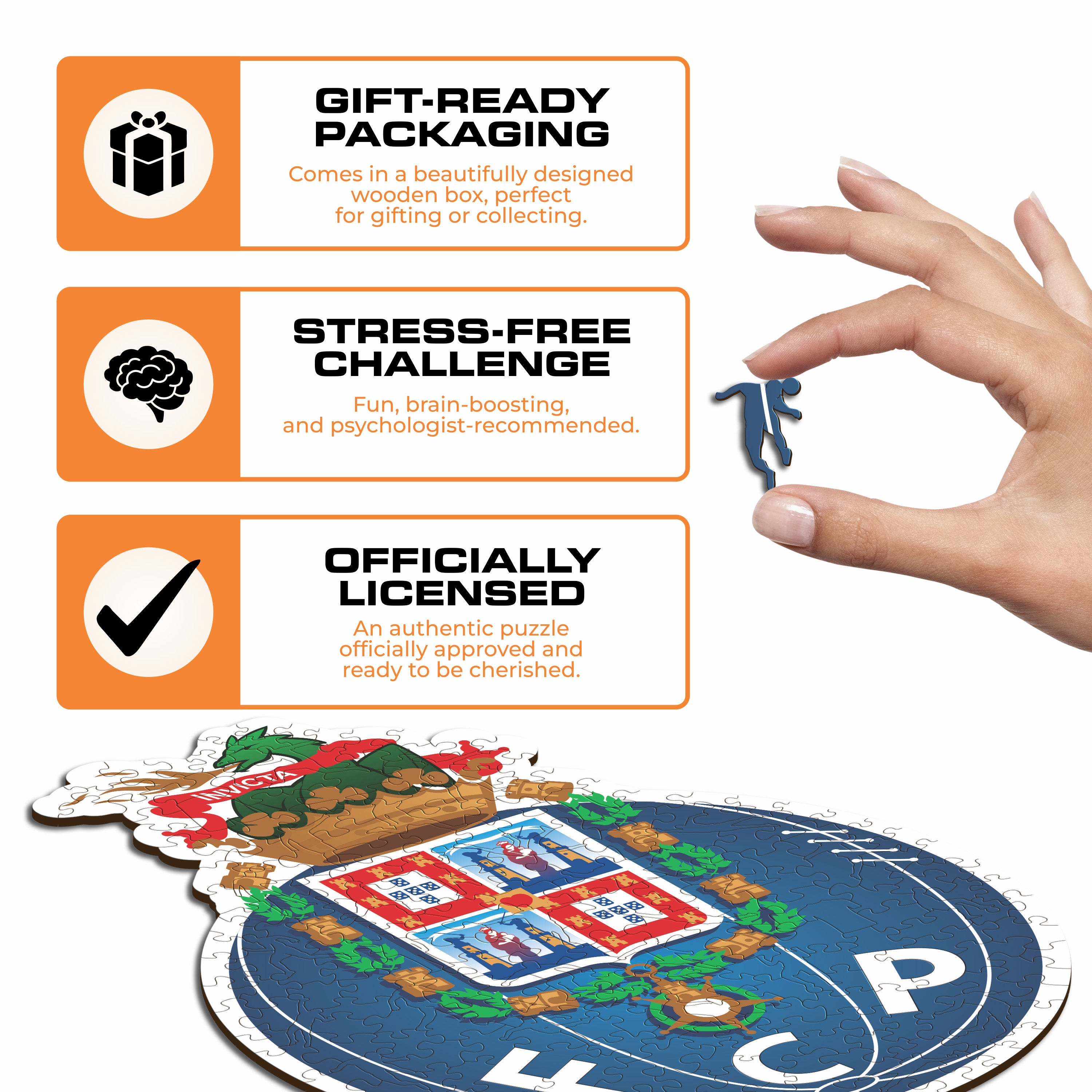 FC Porto® Logo - Wooden Puzzle