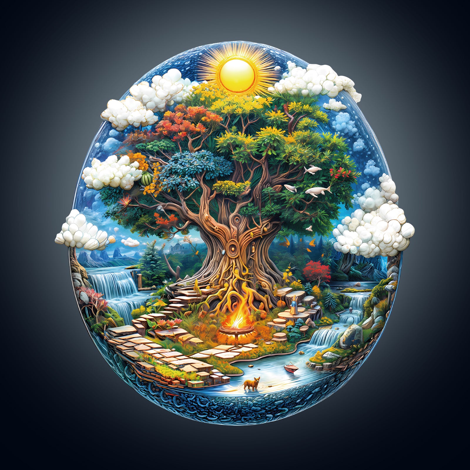 Harmony Tree Wooden Jigsaw Puzzle
