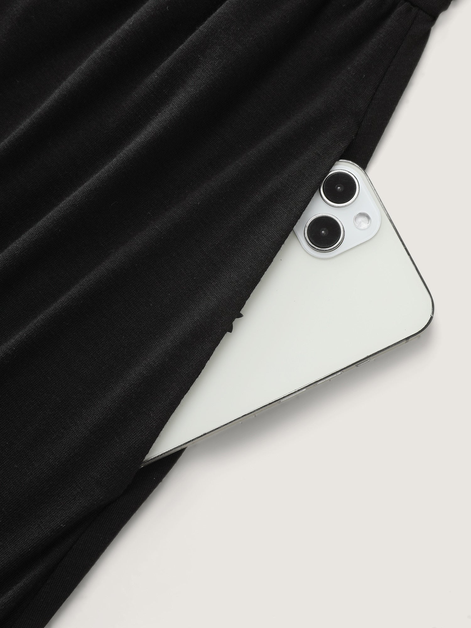 Supersoft Round Neckline Plain Midi Dress