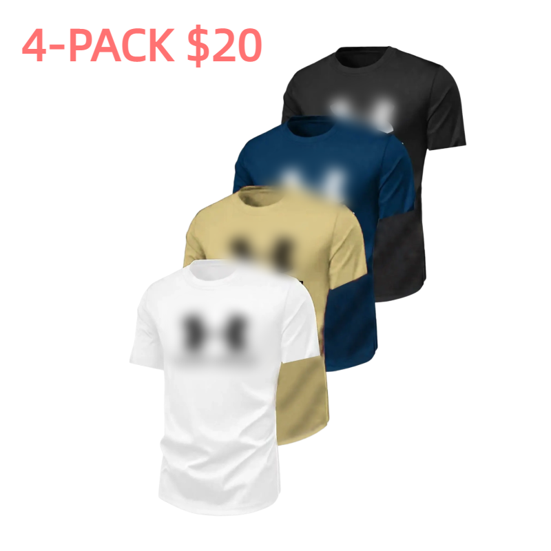 Men's Retro Fitted Short Sleeve Round Neck T-Shirt