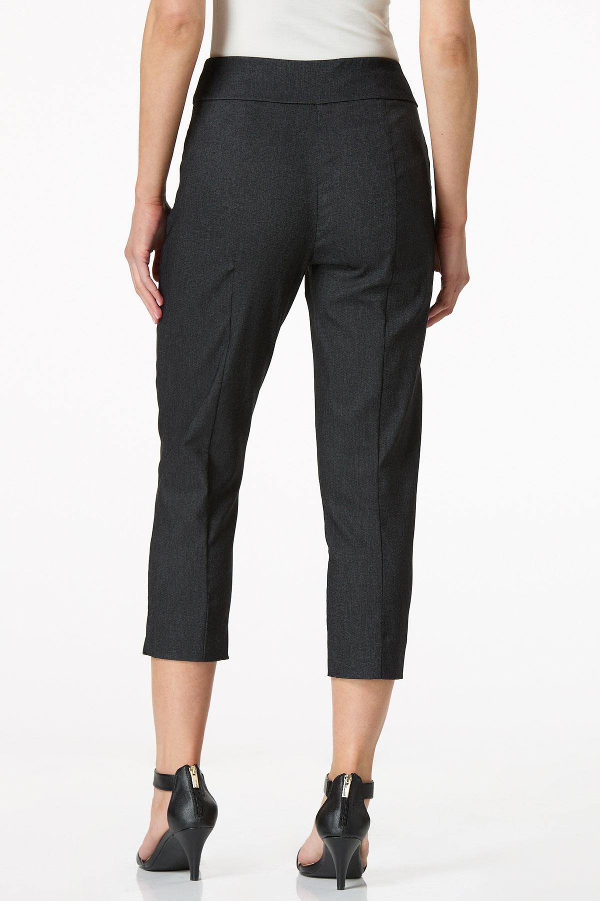 Cropped Dressy Denim Pants