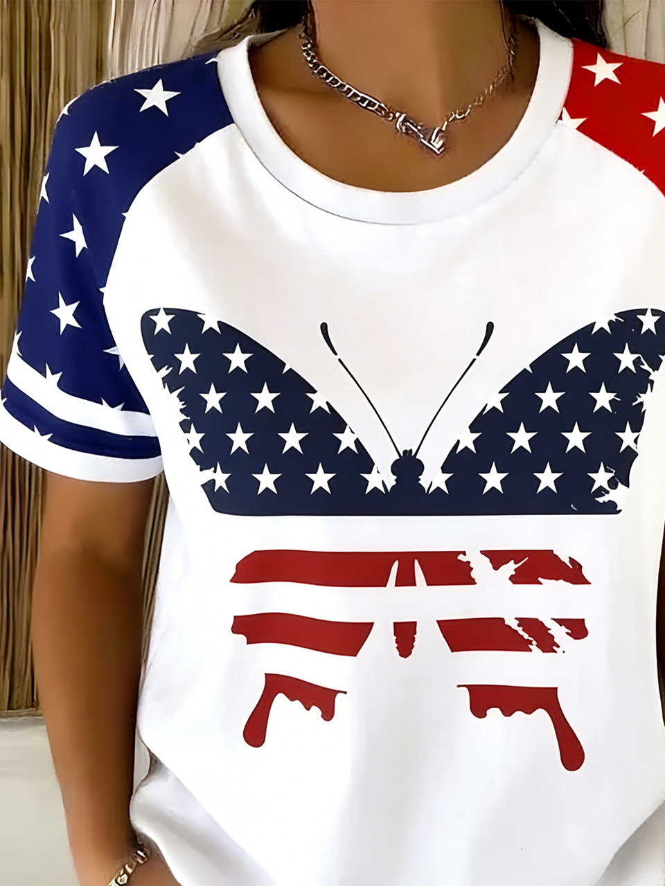 Cotton Elegant Butterfly T-Shirt