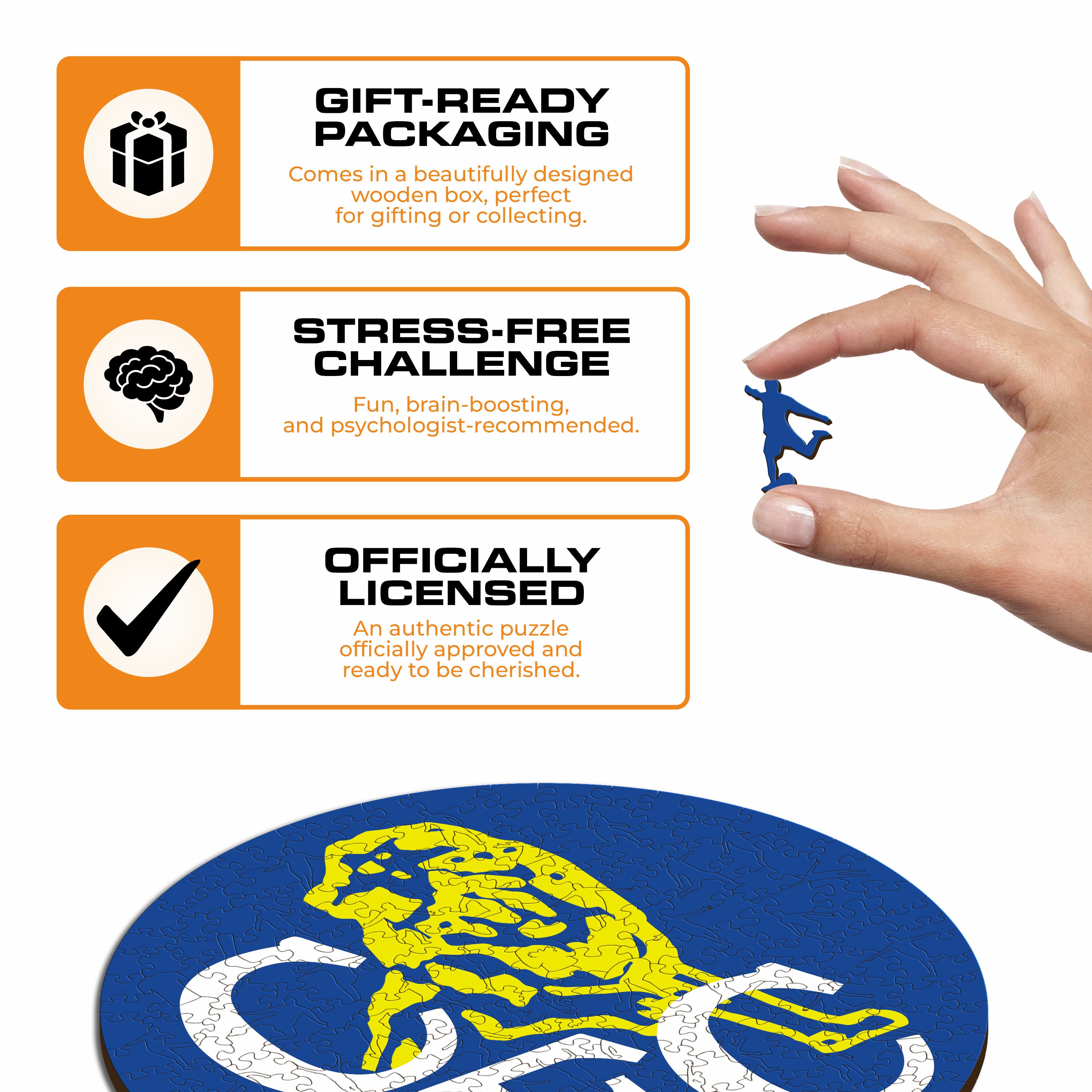 Chelsea FC® Retro Logo - Wooden Puzzle