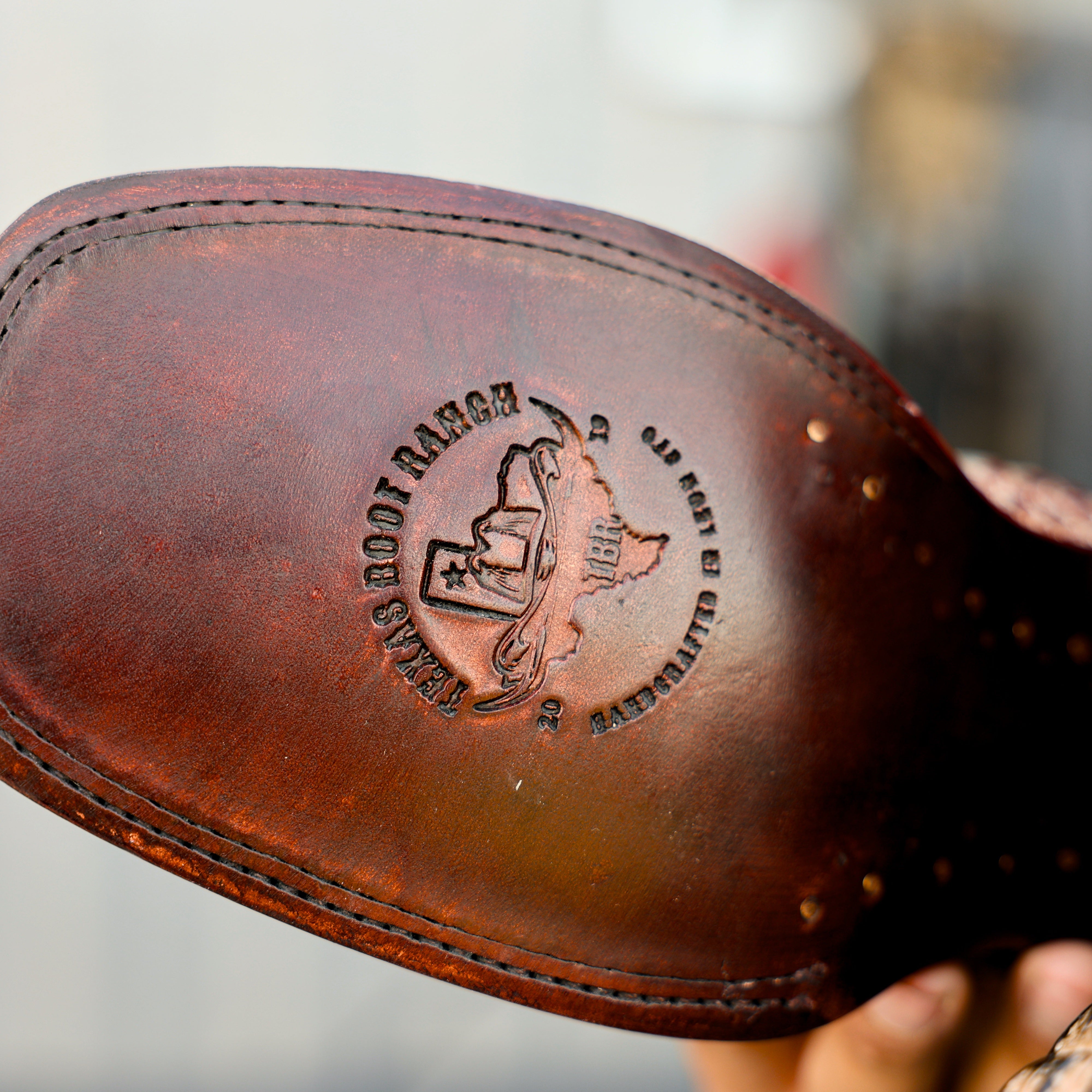 Orix Caiman Neck Leather Boots - Square Toe