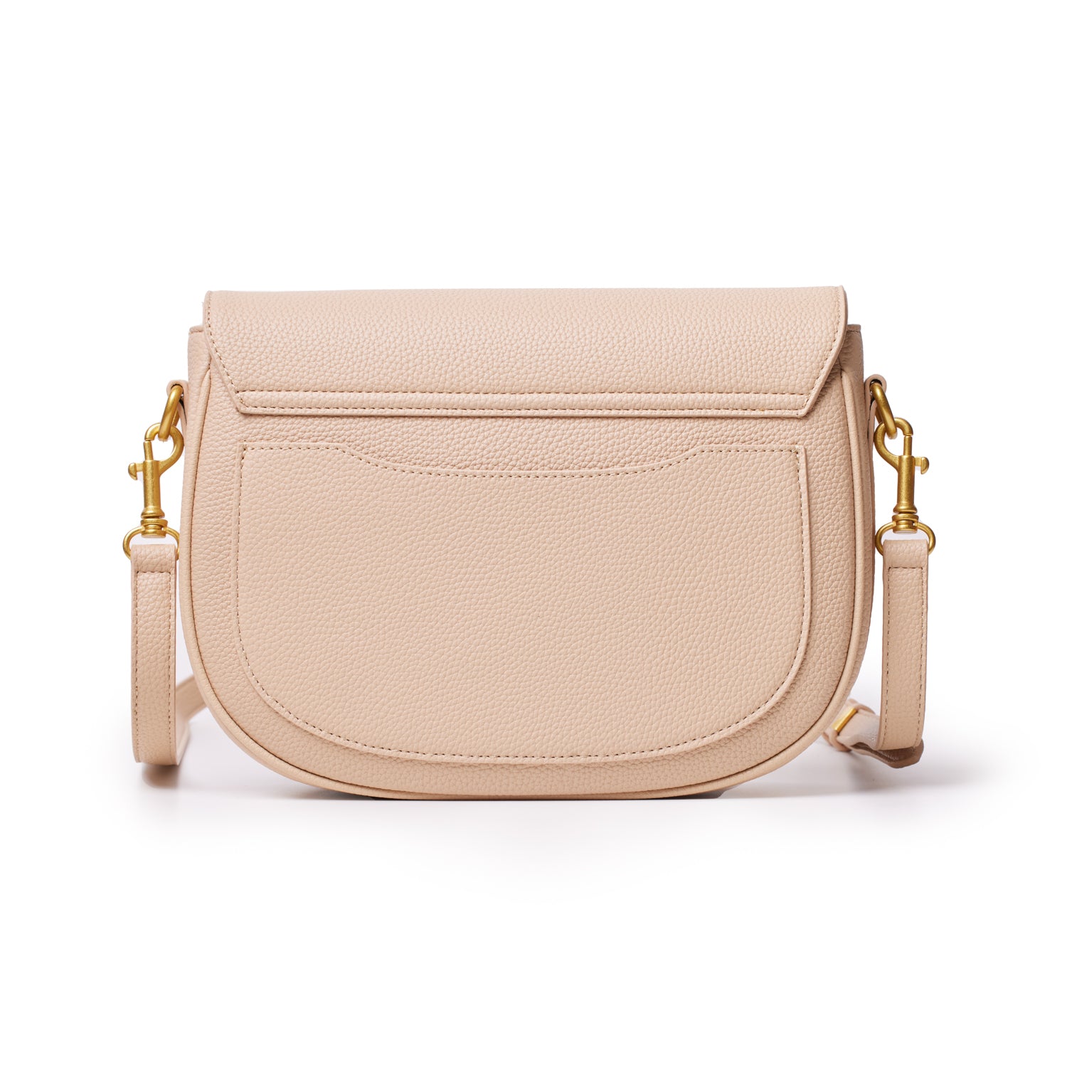 LARGE PEBBLE SHOULDER BAG - NUDE