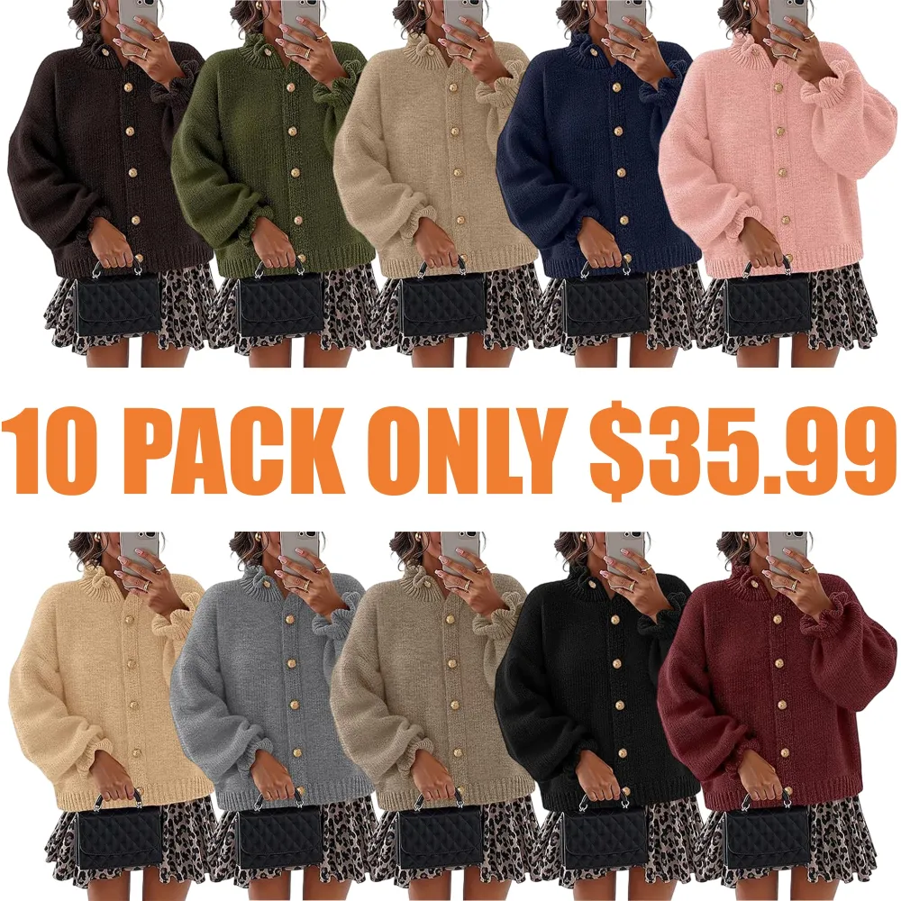 Women's Fall 2025 Chunky Cardigan Sweaters