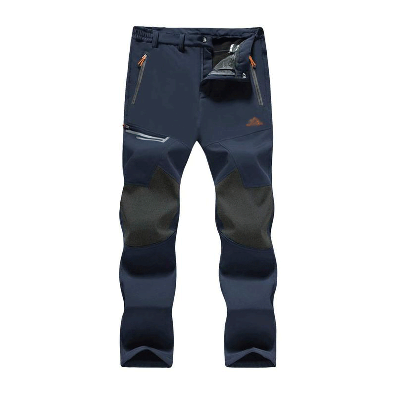 🧊 Men’s Fleece-Lined Water-Resistant Snow Pants – Warm Outdoor Winter Pants