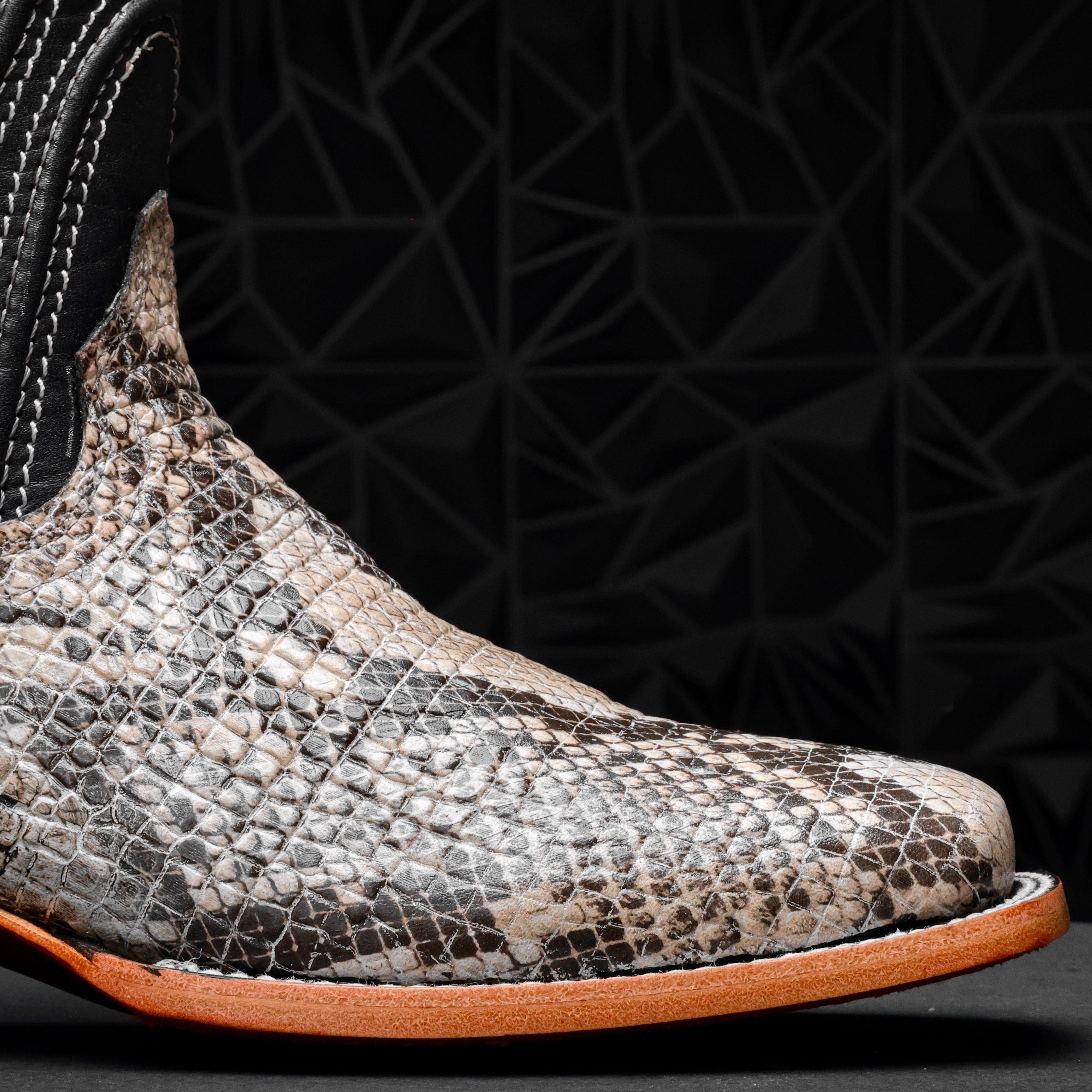 Bruce Mamba Leather Boots - Square Toe