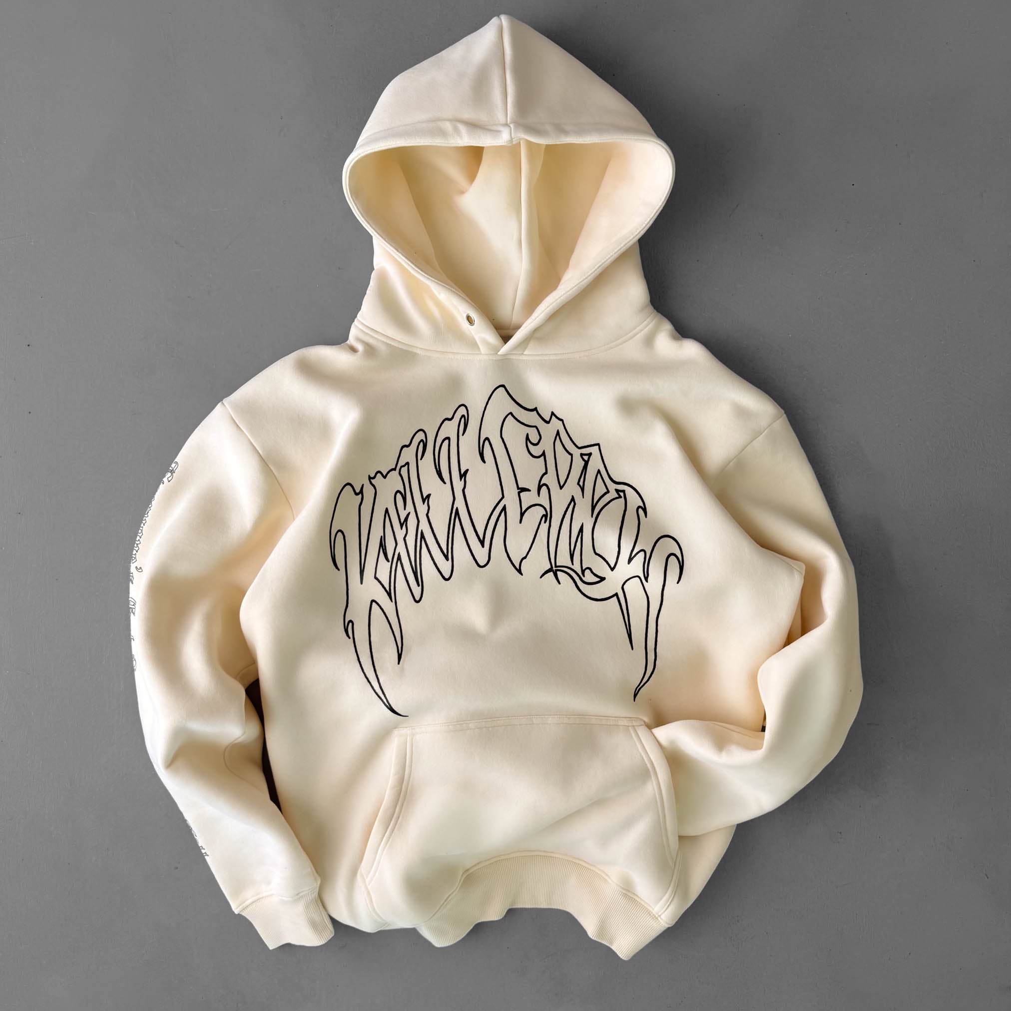 KILL CREW OVERSIZED LUX HOODIE - CREAM