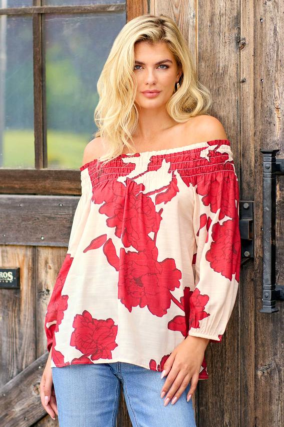 Floral Off Shoulder Top