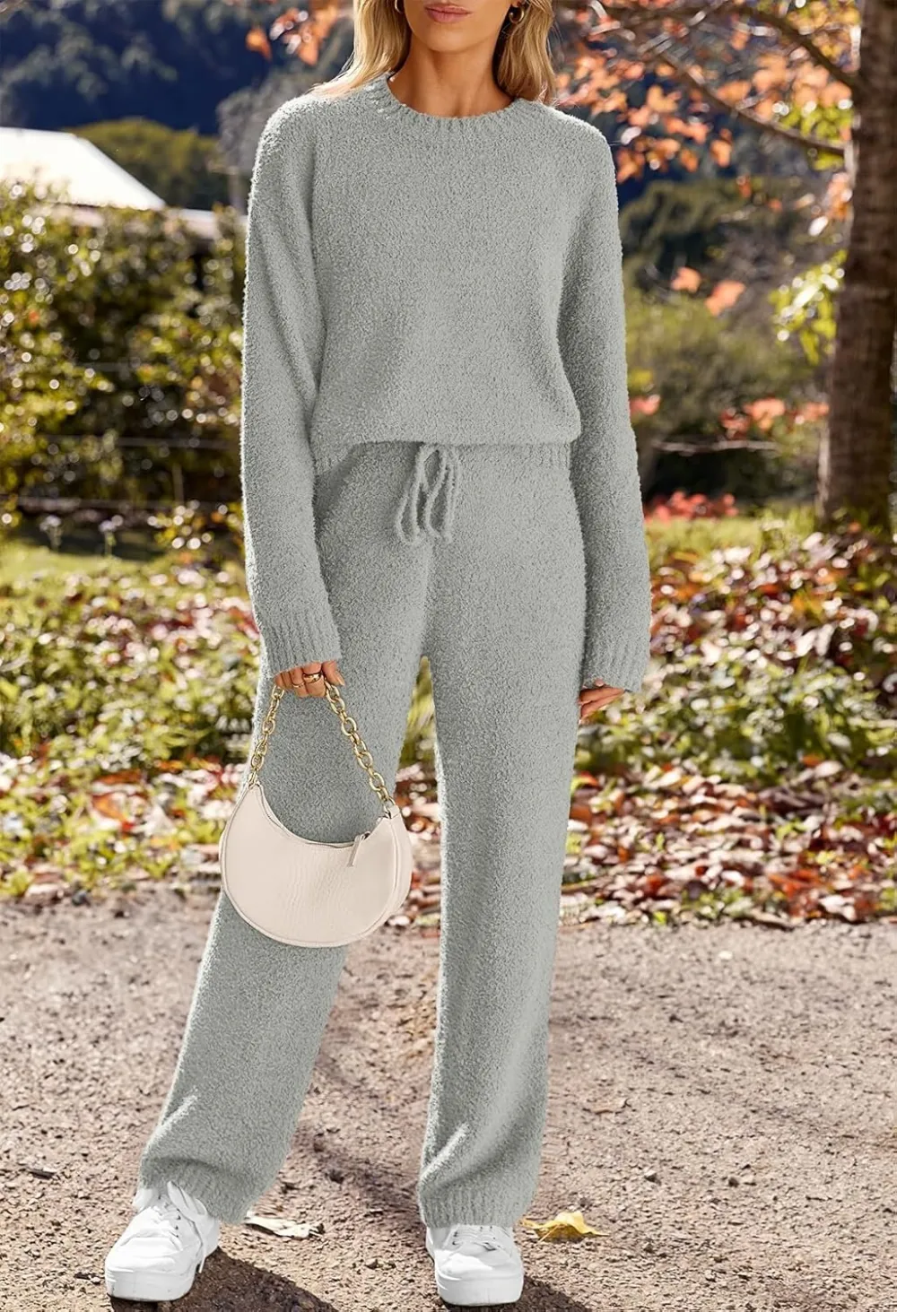 Womens Pajama Sets 2025 Fall Lounge Sweater Set