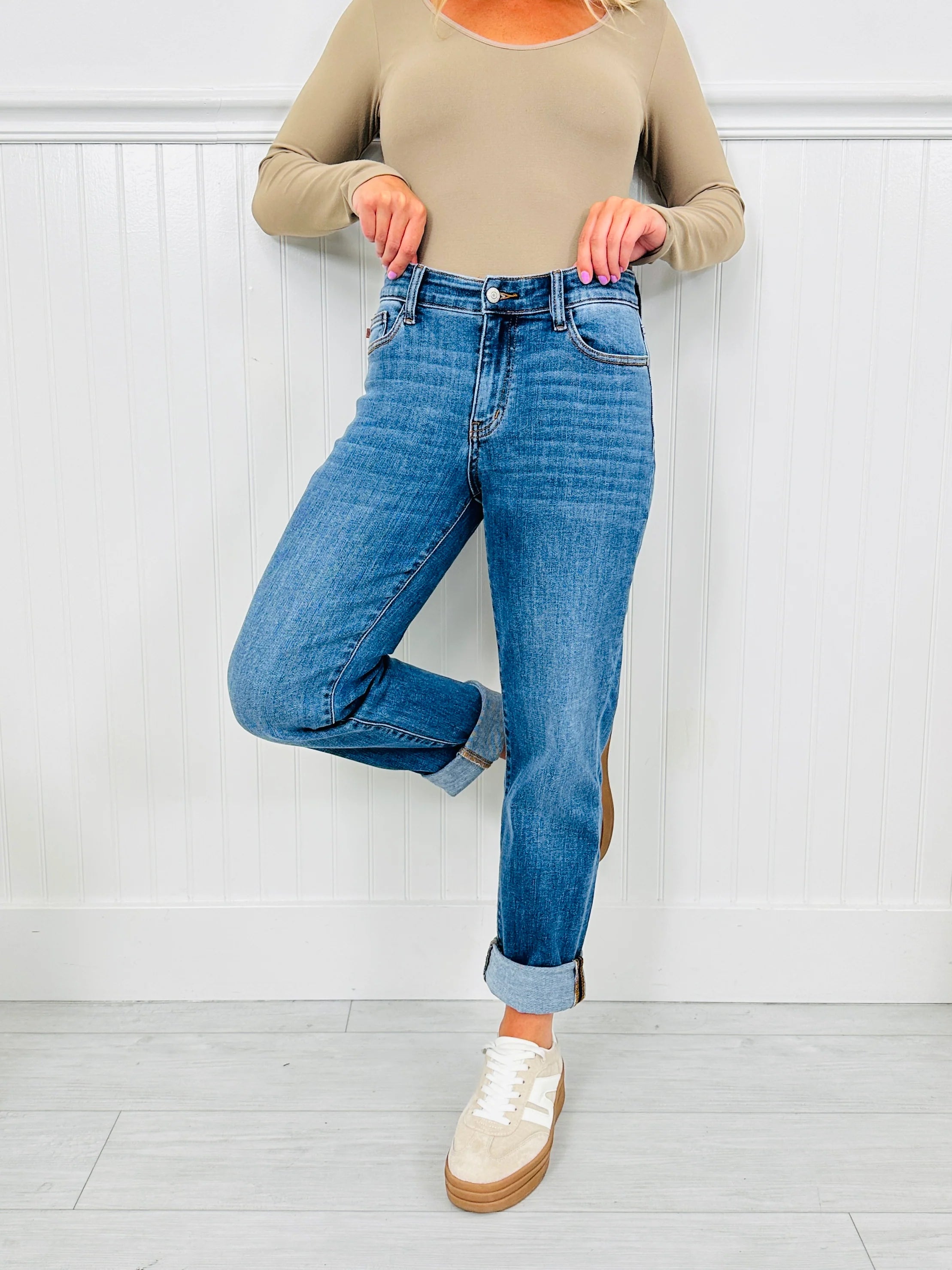 Judy Blue Through It All Boyfriend Jeans