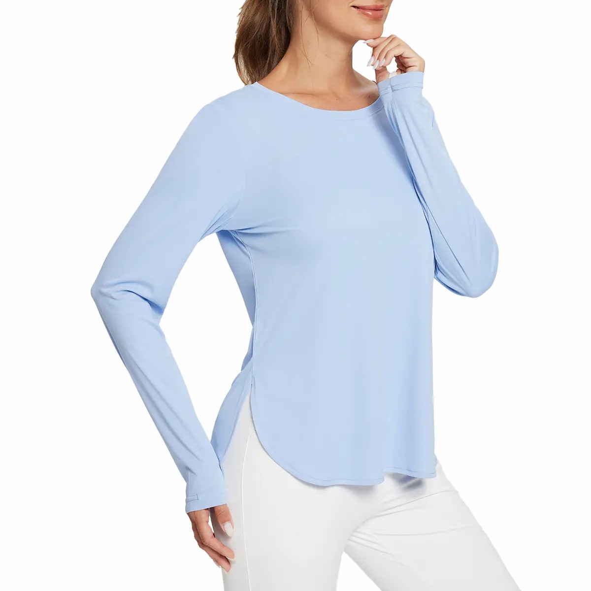 Women's UPF 50+ Sun Shirt – Lightweight Long Sleeve Hiking & Fishing Top