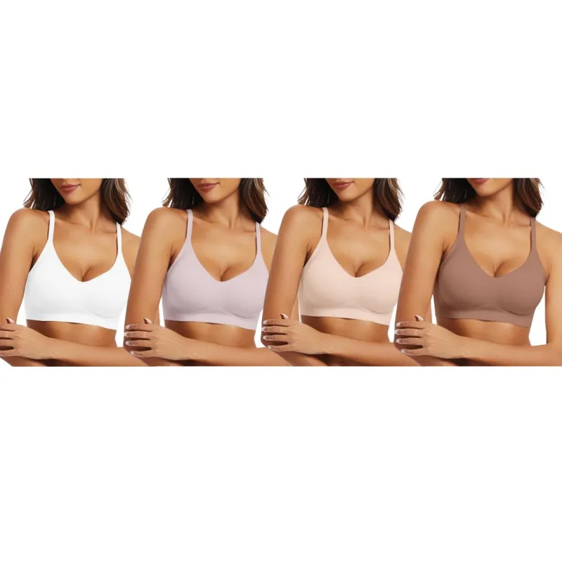 Womens Seamless Bra No Underwire Comfort Push Up Bras