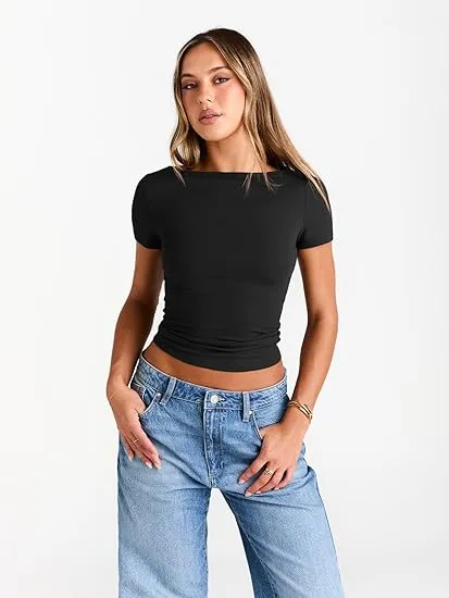 Women's Solid Color Sports Tee