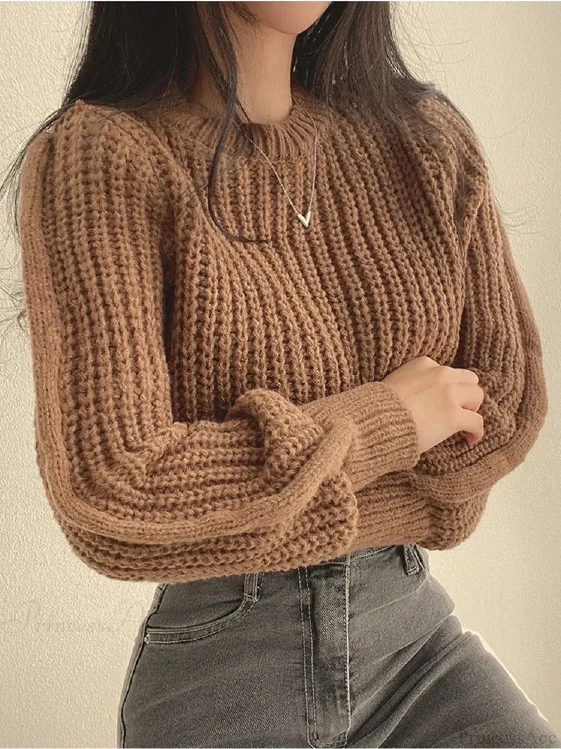 Vintage Lantern Long Sleeve Sweater