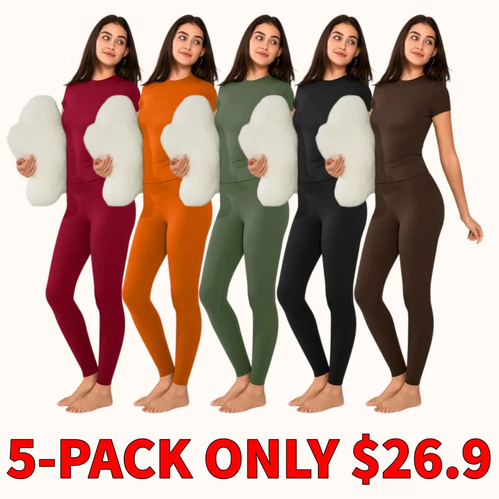 Women's solid color two-piece loungewear set