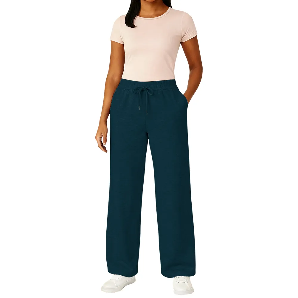 Women's Multi Pack Heavyweight Wide Leg Loose-Fit Fleece Sweatpants