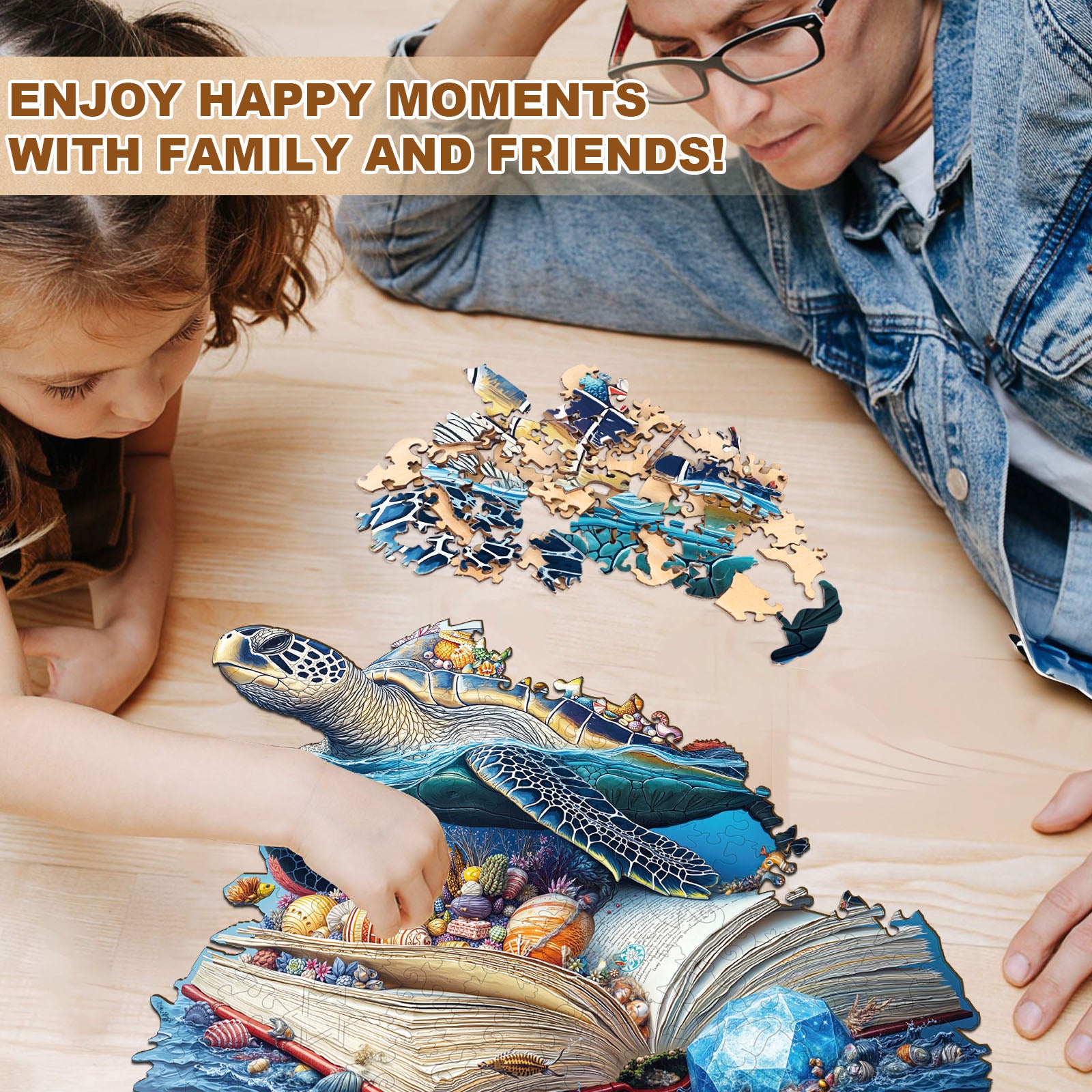 Turtle Story-1 Wooden Jigsaw Puzzle