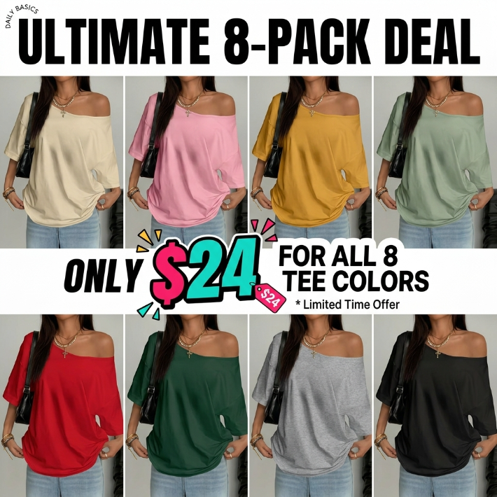 Women’s Chic Asymmetrical Off-Shoulder Plus Blouse