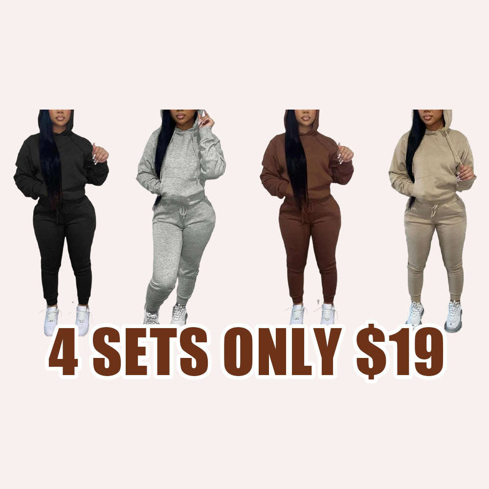 Women's Hoodie and Jogger Pants Set (2 PCS)