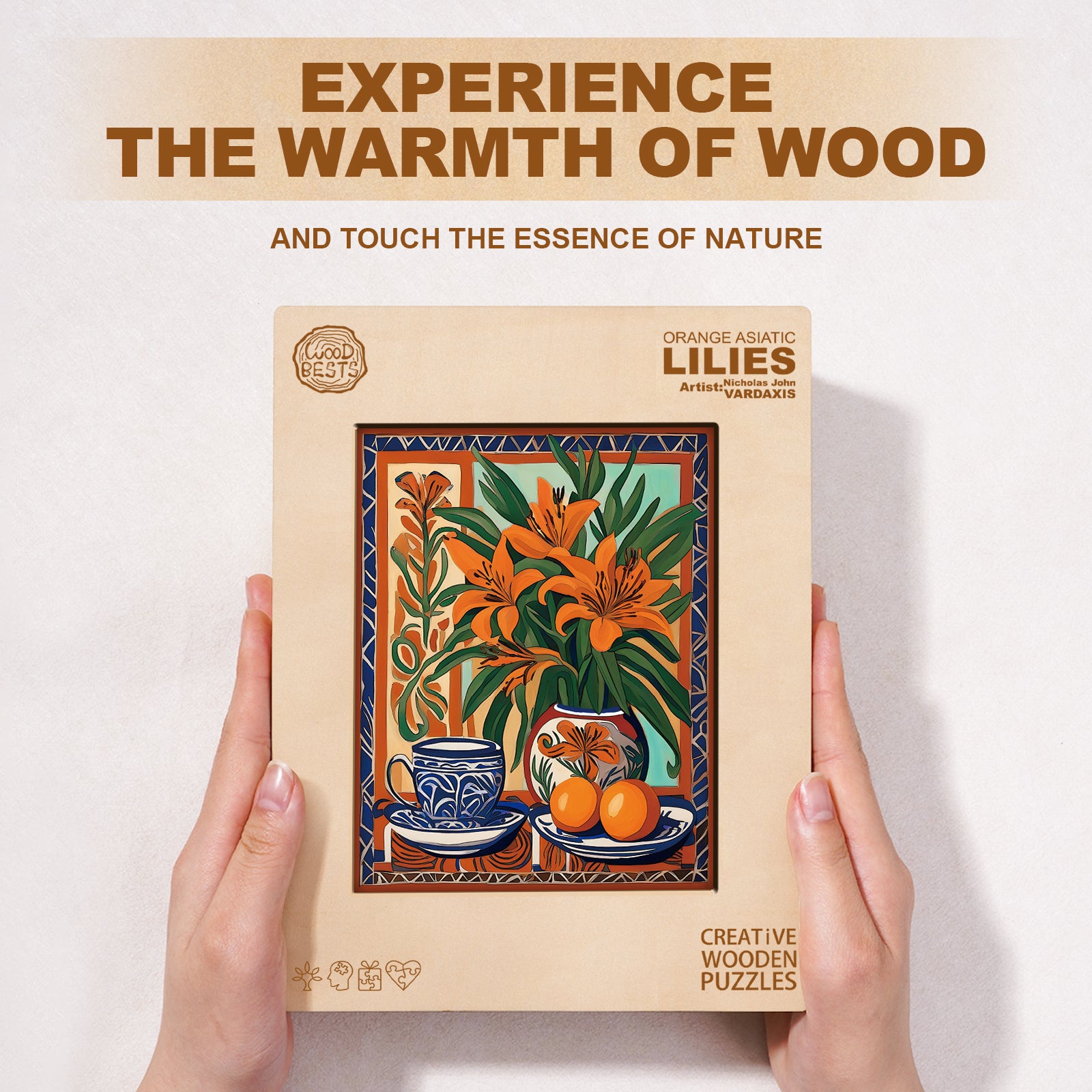 Orange Asiatic Lilies - By Artist Nicholas John VARDAXIS