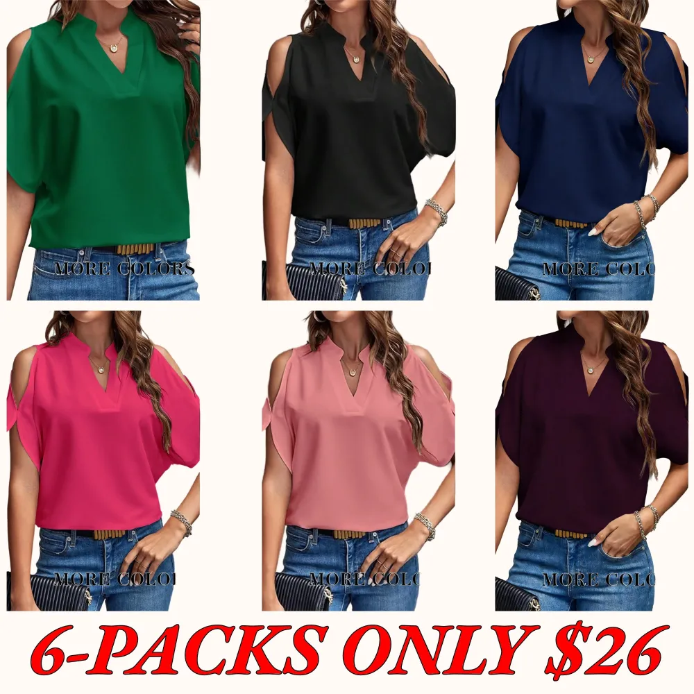 Women's Solid-Color Slim-Fit Casual T-Shirt