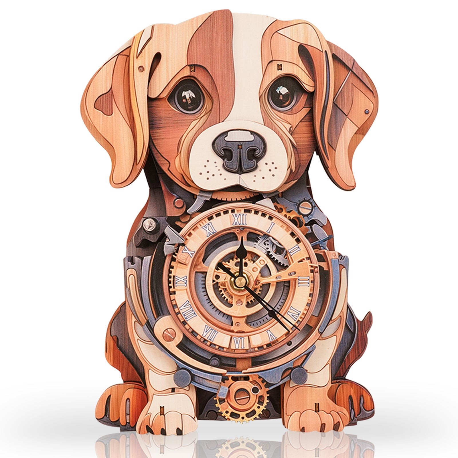 Cute Beagle – DIY Wooden Clock , 3D Puzzle Craft Kit