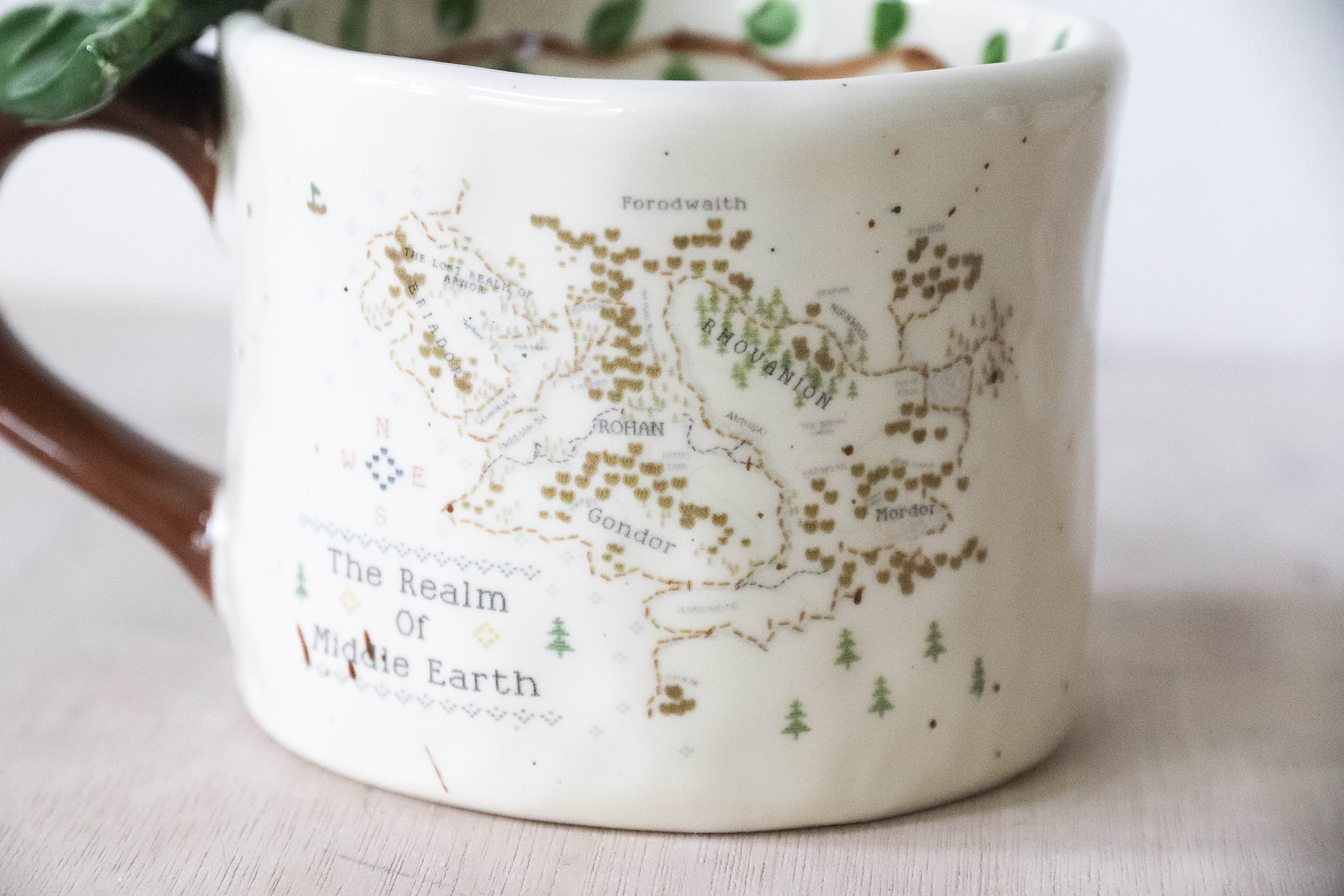 Ivy Cross Stitch Map Mug Large