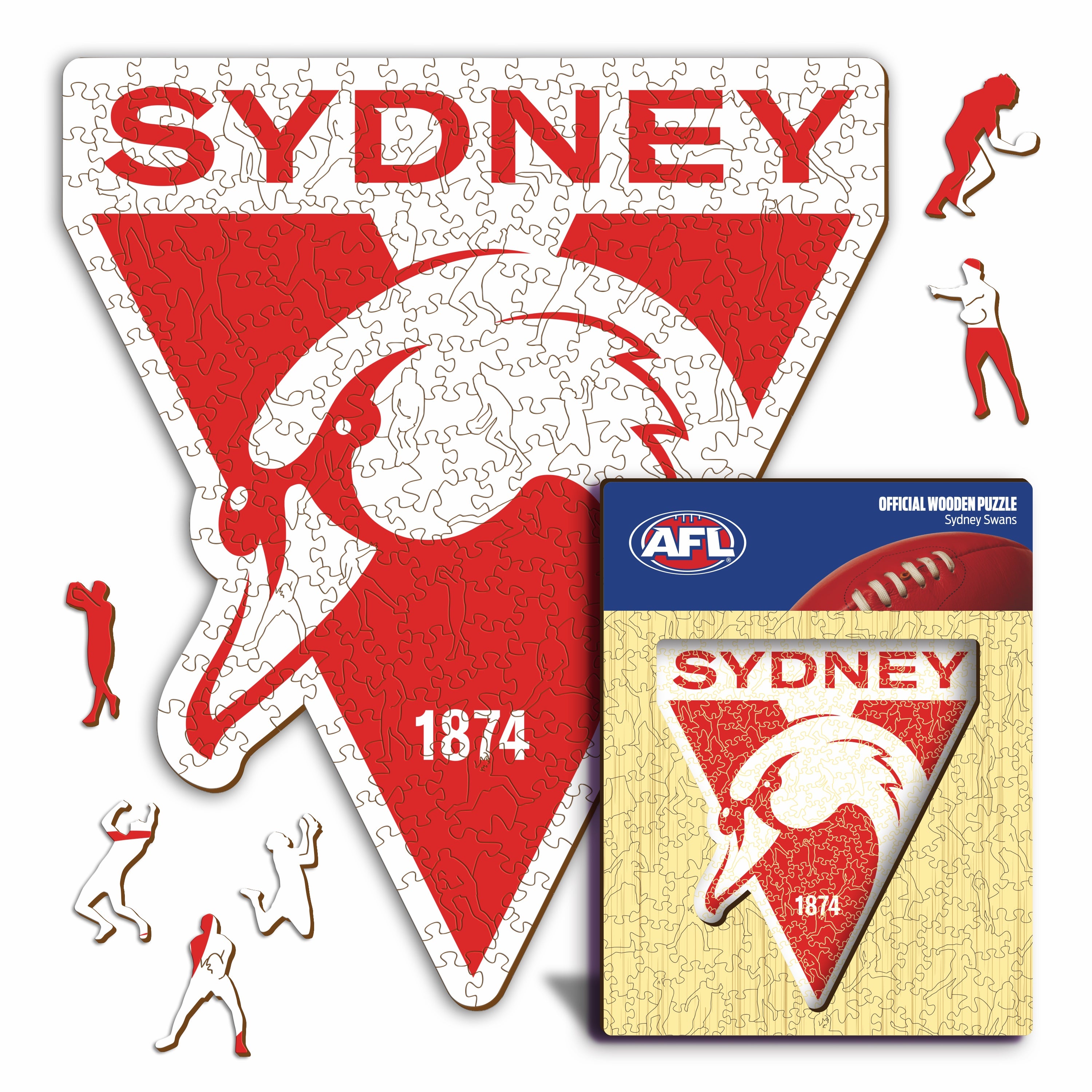 Sydney Swans Logo - Wooden Puzzle