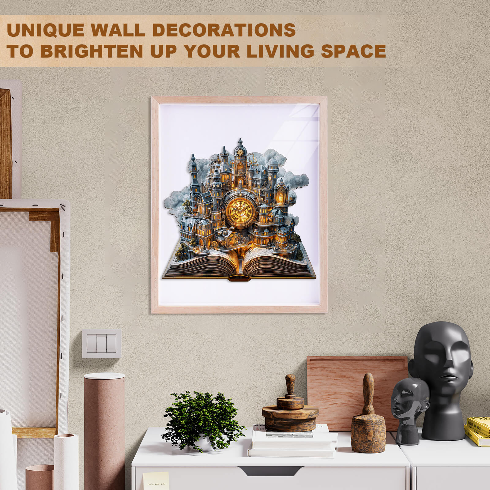 Clockwork City Wooden Jigsaw Puzzle