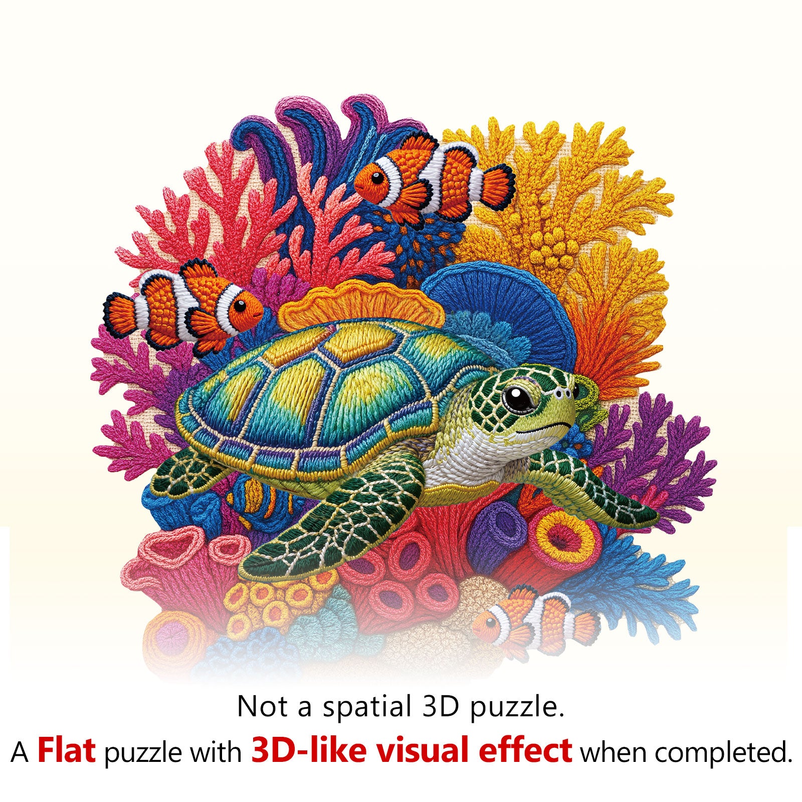 Woven Turtle Wooden Jigsaw Puzzle