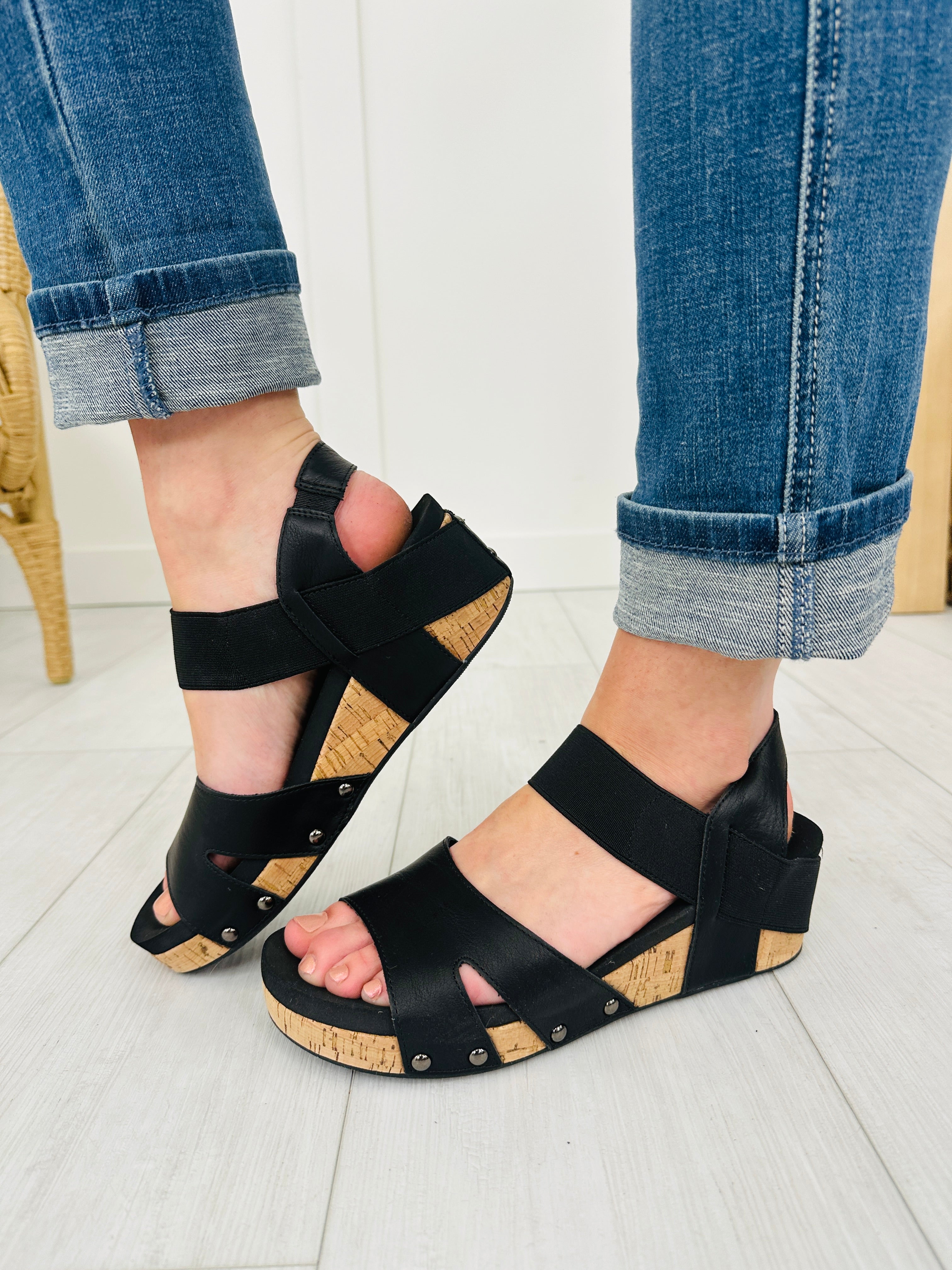 Sleek Step Wedges In Black