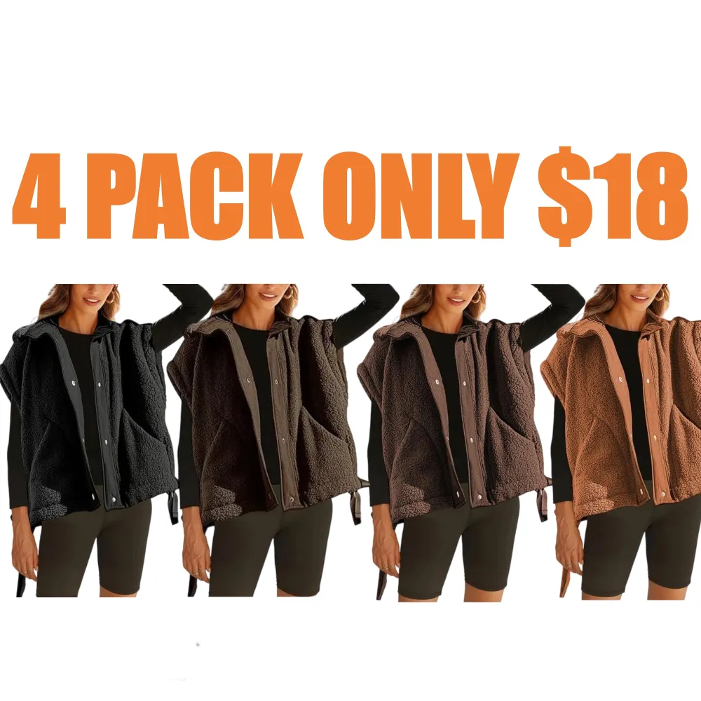 Warm Fleece Vest Casual Sleeveless