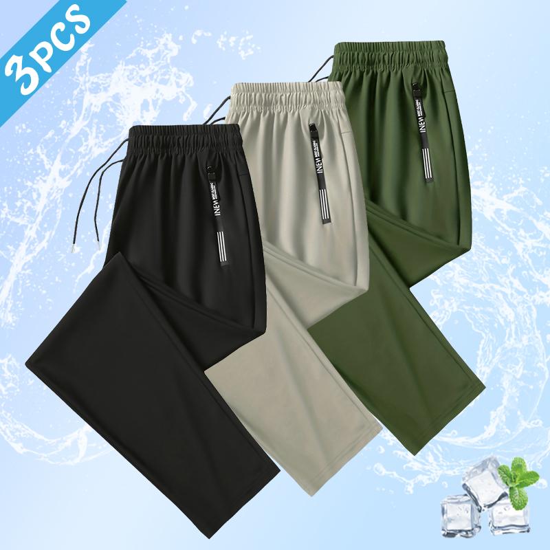 Men’s 3-Pack Casual Drawstring Pants — Everyday Comfort