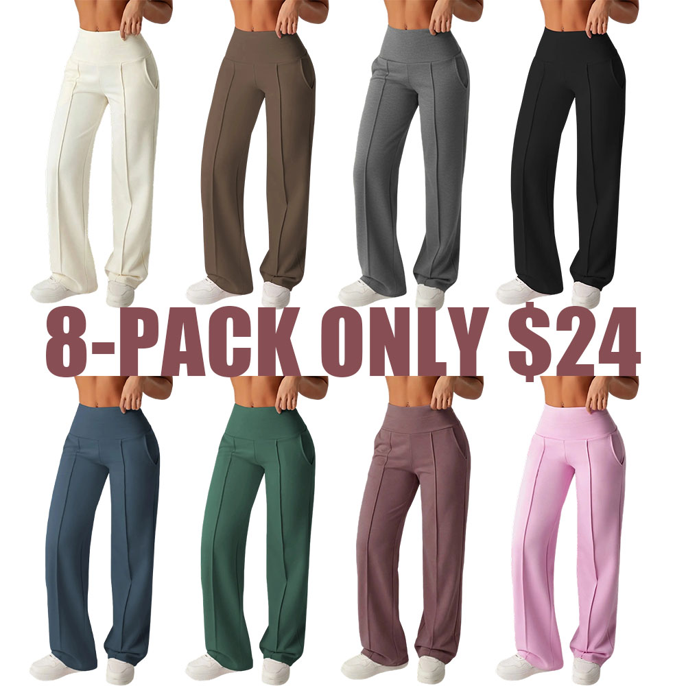 🔥Easter Sale!Women's High-Waisted Wide Leg Sweatpants with Pockets