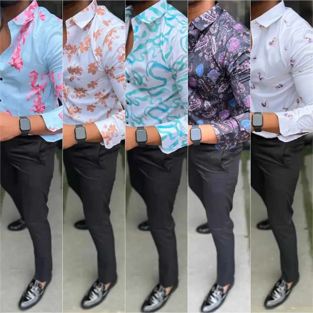 Men'S Style Casual Pattern Shirt