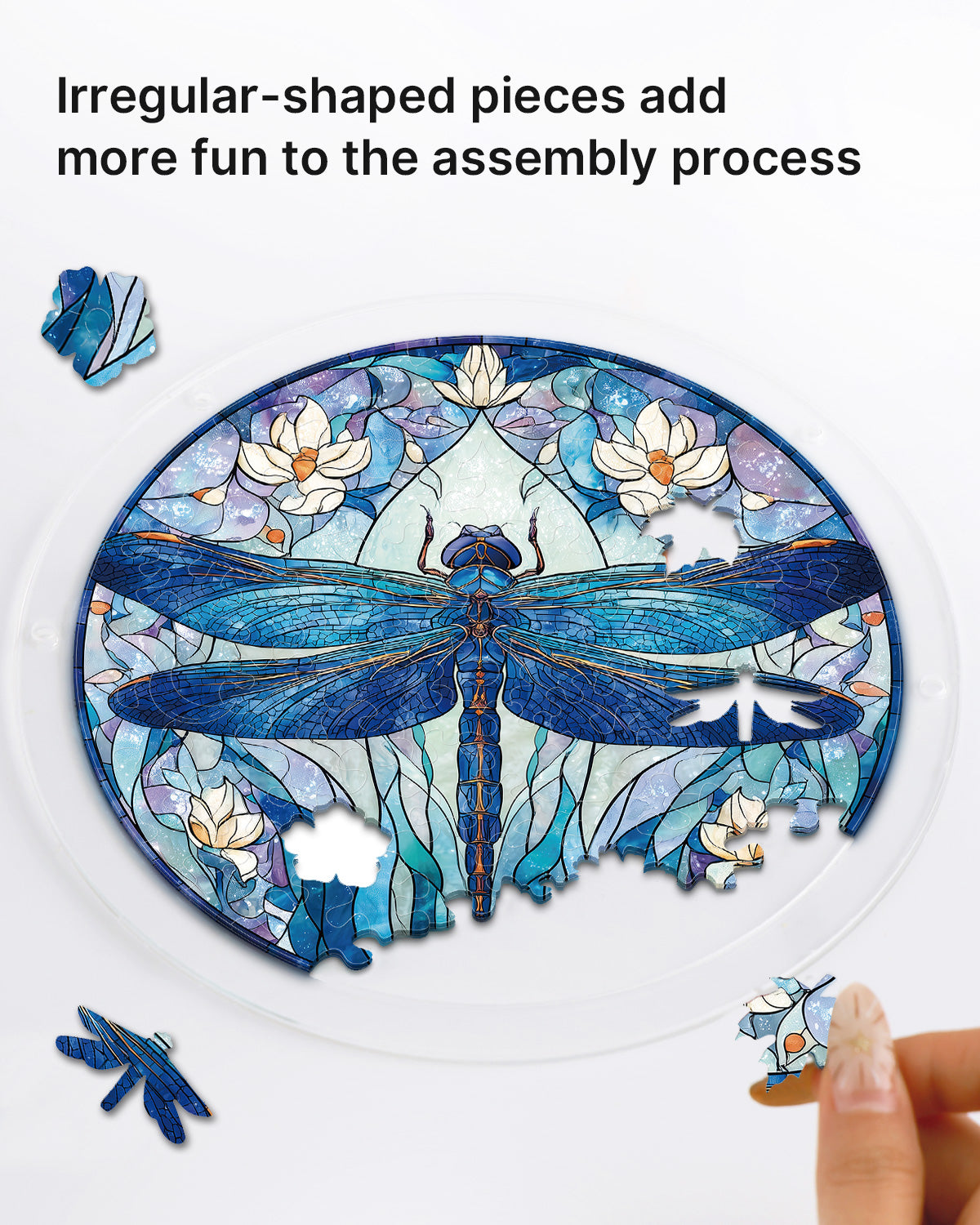 Moonlit Dragonfly Light Suncatcher-Acrylic Window Art