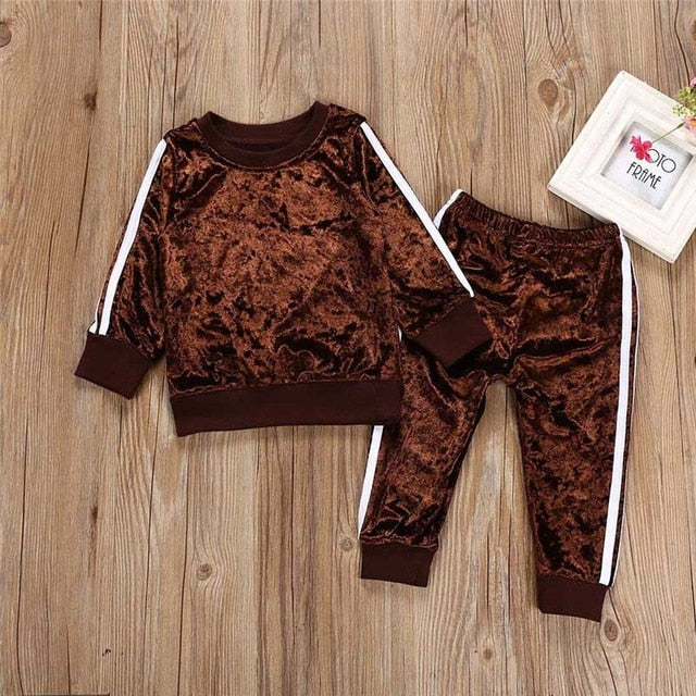 Long Sleeve-o-Neck Girl Clothing Set