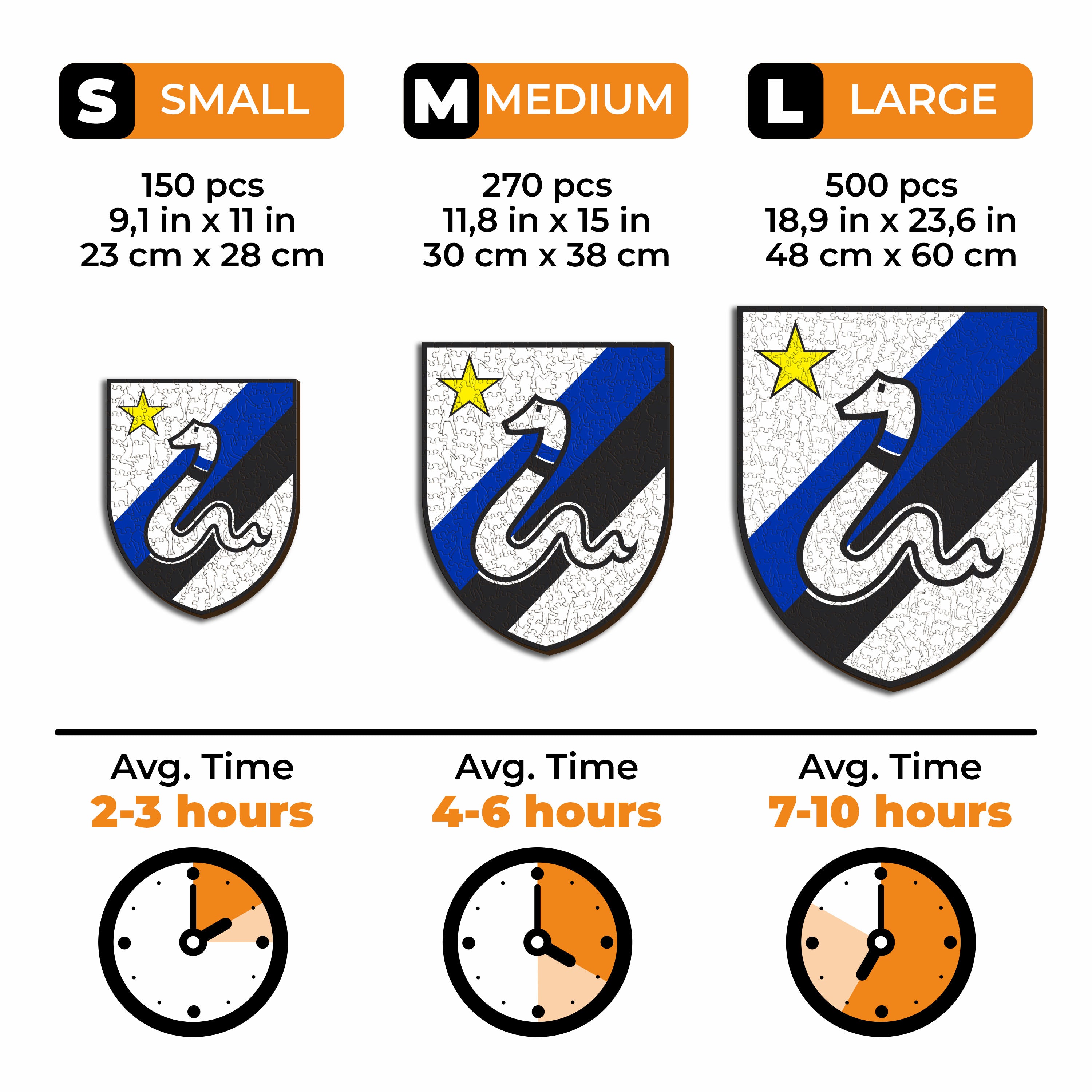 FC Inter® Retro Logo - Wooden Puzzle