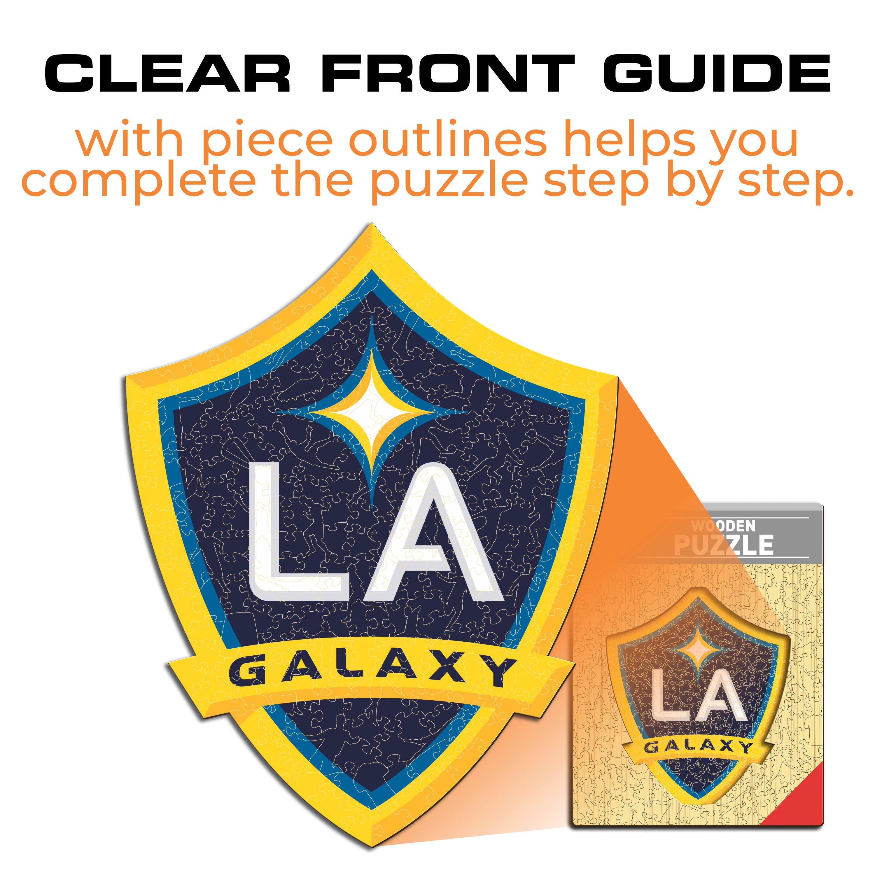 LA Galaxy® Logo - Wooden Puzzle